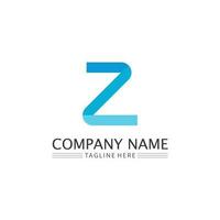 z letter en lettertype z logo ontwerp vector identiteit illustratie