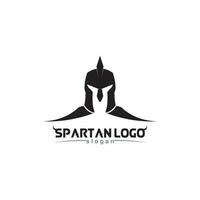 spartaans logo zwart ijsbreker en vector ontwerp helm en hoofd zwart