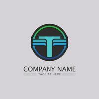 t letter, t logo vector lettertype alfabet ontwerp en pictogram t