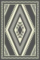 aztec Navajo Oppervlakte tapijt meetkundig patroon. Navajo meetkundig patroon huis decoratie monochroom kleur stijl. etnisch zuidwesten patroon gebruik voor tapijt, tapijt, tapijtwerk, mat, muur kunst ornament, enz. vector
