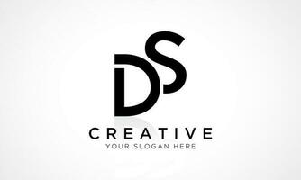 ds brief logo ontwerp vector sjabloon. alfabet eerste brief ds logo ontwerp met glanzend reflectie bedrijf illustratie.