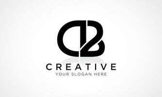 db brief logo ontwerp vector sjabloon. alfabet eerste brief db logo ontwerp met glanzend reflectie bedrijf illustratie.