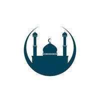 moskee Ramadhan en Islamitisch ontwerp Arabisch logo vector