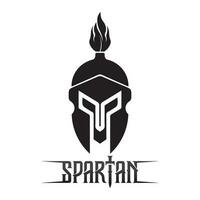 spartaans en gladiator helm logo icoon ontwerpen vector