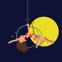 trapeze kunstenaar vector
