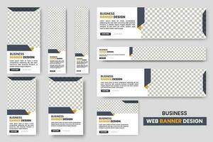 abstract banier ontwerp web banier sjabloon set, horizontaal hoofd web banier, Hoes hoofd achtergrond voor website ontwerp, sociaal media Hoes advertenties banier, folder ontwerp sjabloon vector