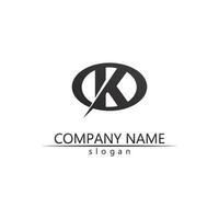 k logo ontwerp k brief lettertype concept bedrijfslogo vector en ontwerp eerste bedrijf