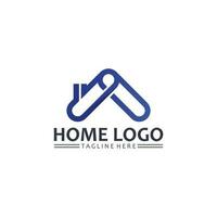 huis en huis logo ontwerp veteraan, logo , architectuur en gebouw, ontwerp eigendom , blijven Bij huis landgoed bedrijf logo, bouw grafisch, icoon huis logo vector