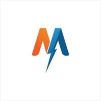 m briefsjabloon logo vector