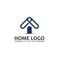 huis en huis logo ontwerp veteraan, logo , architectuur en gebouw, ontwerp eigendom , blijven Bij huis landgoed bedrijf logo, bouw grafisch, icoon huis logo vector