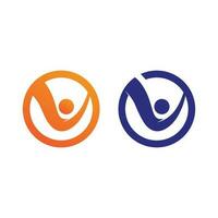 mensen icoon werk groep vector logo illustratie ontwerp