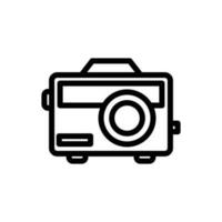 camera icoon in modieus lijn stijl ontwerp. vector grafisch illustratie. symbool camera voor website, logo, app en koppel ontwerp.