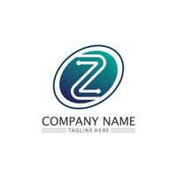 z letter en lettertype z logo ontwerp vector identiteit illustratie