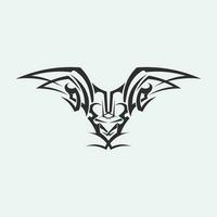 tribal, klassieke, zwarte, etnische tattoo pictogram vector illustratie ontwerp logo design