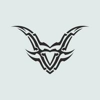 zwart tribal vector logo ontwerp icoon en teken tribal