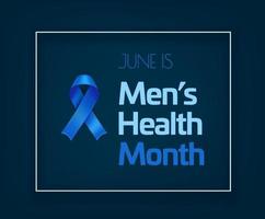 juni is de gezondheidsmaand voor mannen vector