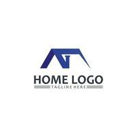 huis en huis logo ontwerp veteraan, logo , architectuur en gebouw, ontwerp eigendom , blijven Bij huis landgoed bedrijf logo, bouw grafisch, icoon huis logo vector