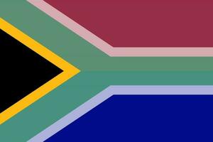 vlag van zuid-afrika, officiële kleuren en verhouding. vectorillustratie. vector