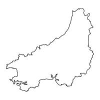 vervormd district, Wales. vector illustratie.