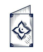 Arabisch groet kaart icoon geïsoleerd vector
