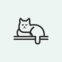 kat logo en vector dier pictogram voetafdruk kitten calico logo hond symbool cartoon karakter teken illustratie doodle ontwerp