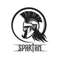 spartaans en gladiator helm logo icoon ontwerpen vector