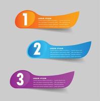 moderne tekstvak sjabloon banner infographics vector