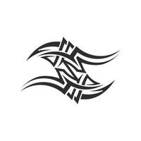 zwart tribal vector logo ontwerp icoon en teken tribal