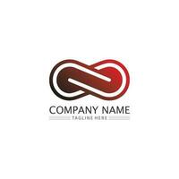 Infinity design logo en 8 icon, vector, sign, creative logo voor business en corporate infinity symbol vector