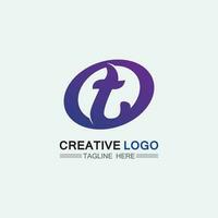 t letter, t logo vector lettertype alfabet ontwerp en pictogram t