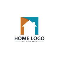 huis en huis logo ontwerp veteraan, logo , architectuur en gebouw, ontwerp eigendom , blijven Bij huis landgoed bedrijf logo, bouw grafisch, icoon huis logo vector