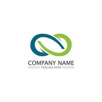 Infinity design logo en 8 icon, vector, sign, creative logo voor business en corporate infinity symbol vector