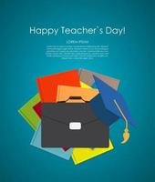 gelukkige lerarendag concept achtergrond vector
