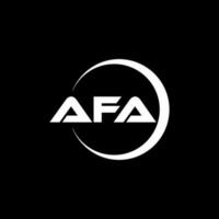 afa brief logo ontwerp in illustratie. vector logo, schoonschrift ontwerpen voor logo, poster, uitnodiging, enz.