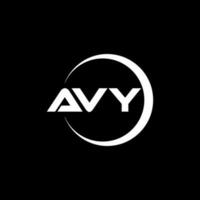 avy brief logo ontwerp in illustratie. vector logo, schoonschrift ontwerpen voor logo, poster, uitnodiging, enz.