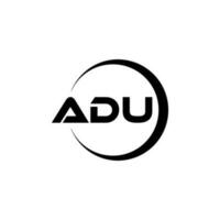adu brief logo ontwerp in illustratie. vector logo, schoonschrift ontwerpen voor logo, poster, uitnodiging, enz.