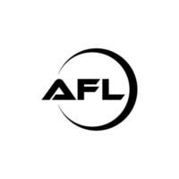 afl brief logo ontwerp in illustratie. vector logo, schoonschrift ontwerpen voor logo, poster, uitnodiging, enz.