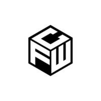 fwc brief logo ontwerp in illustratie. vector logo, schoonschrift ontwerpen voor logo, poster, uitnodiging, enz.