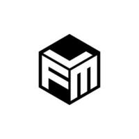 fml brief logo ontwerp in illustratie. vector logo, schoonschrift ontwerpen voor logo, poster, uitnodiging, enz.