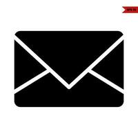 e-mail glyph-pictogram vector