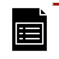 document glyph-pictogram vector