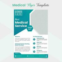 medisch folder en brochure Hoes bladzijde sjabloon ontwerp vector