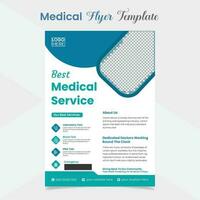 medisch folder en brochure Hoes bladzijde sjabloon ontwerp vector