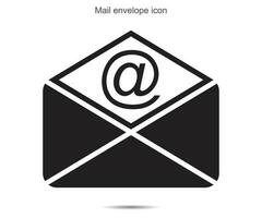 mail envelop icoon vector illustratie