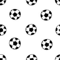 naadloos patroon met voetbal ballen Aan een groen veld. hand getekend Amerikaans voetbal ballen en voetbal gestreept gras veld. vector illustratie voor de ontwerp van sport- affiches, banners en ontwerp.