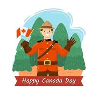 gelukkig canada dag concept vector