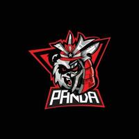 rood panda esport logo vector