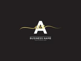 handtekening aaa logo icoon, creatief aaa luxe logo icoon vector kunst