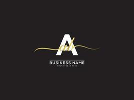 handtekening aab logo icoon, creatief aab luxe logo icoon vector kunst