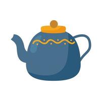 Theepot pictogram geïsoleerd vector ontwerp